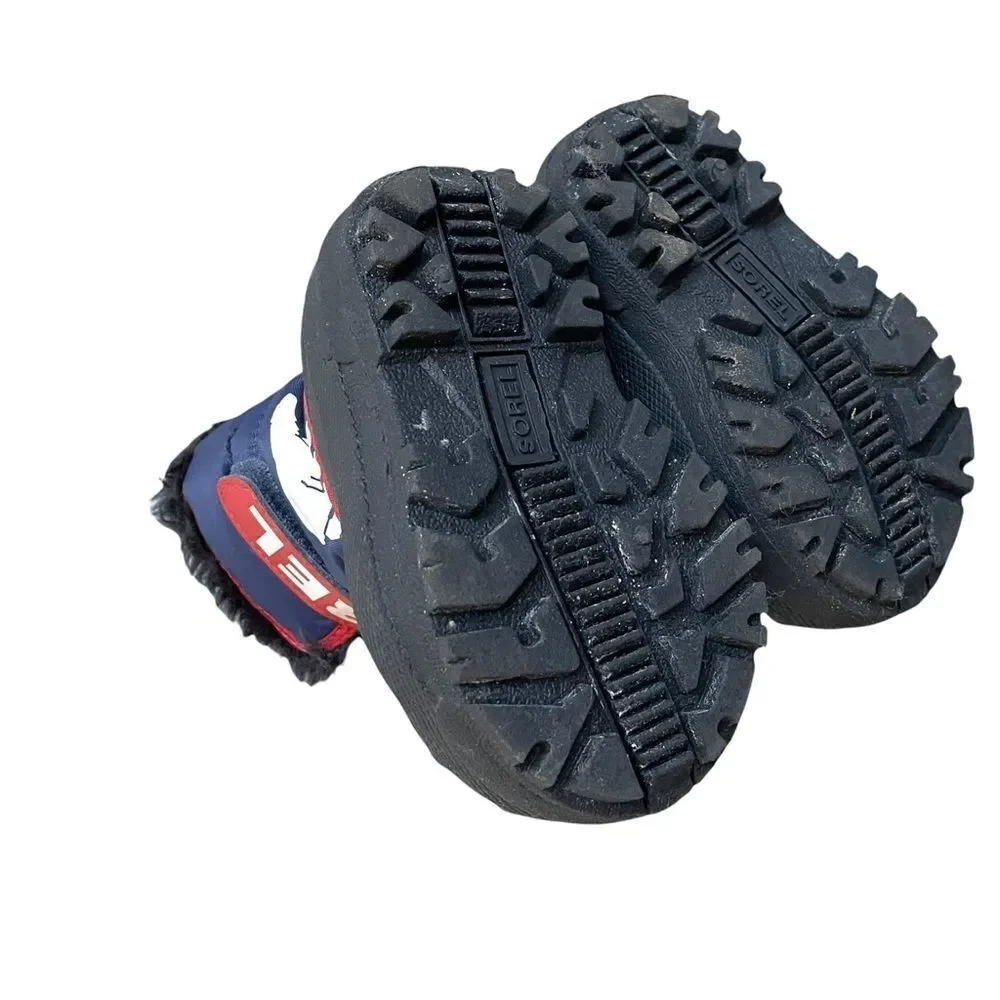 SOREL Baby Toddler Snow Commander Waterproof Winter Boot Red Blue Black 5